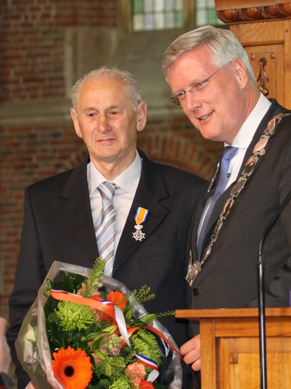 Ben Smit is in Deventer benoemd tot Lid in de Orde van Oranje-Nassau.