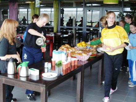 KNVB trainingsdag met een goed verzorgde lunch.