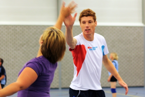 Bas van de Goor gaf op 10 Sept. een clinic bij SV Twello.