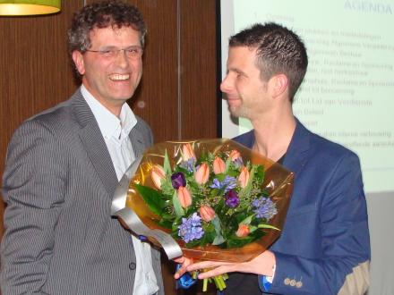 Bedankje voor inzet als algemeen bestuurslid.